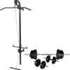 Krachttoren voor aan de wand met halterset 60,5 kg>vidaXL Clearance