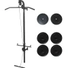 Fitness*vidaXL Krachttoren voor aan de wand met gewichtsschijven 40 kg