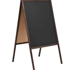 Krijtbord dubbelzijdig vrijstaand 60x80 cm cederhout>vidaXL Best