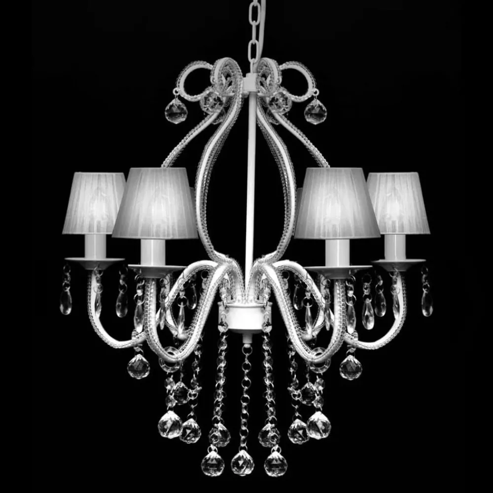 Verlichting*vidaXL Kroonluchter met 2300 kristallen wit