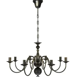 Kroonluchter metaal 8 x E14 lampen>vidaXL Discount