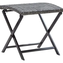 Kruk inklapbaar poly rattan>vidaXL Clearance