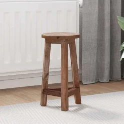 Kruk Naturel 28 x 28 x 50 cm Mahoniehout>vidaXL Online