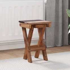 Kruk Naturel 30 x 30 x 48 cm Massief gerecycled hout>vidaXL Online
