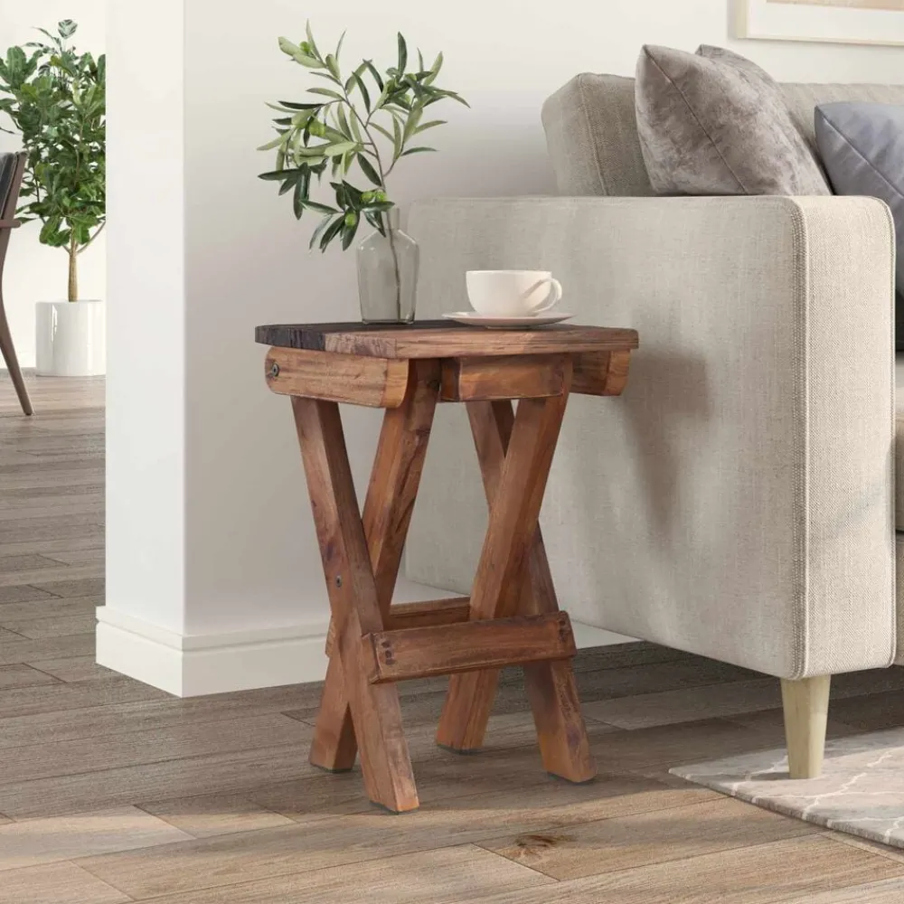 Kruk Naturel 30 x 30 x 48 cm Massief gerecycled hout>vidaXL Online