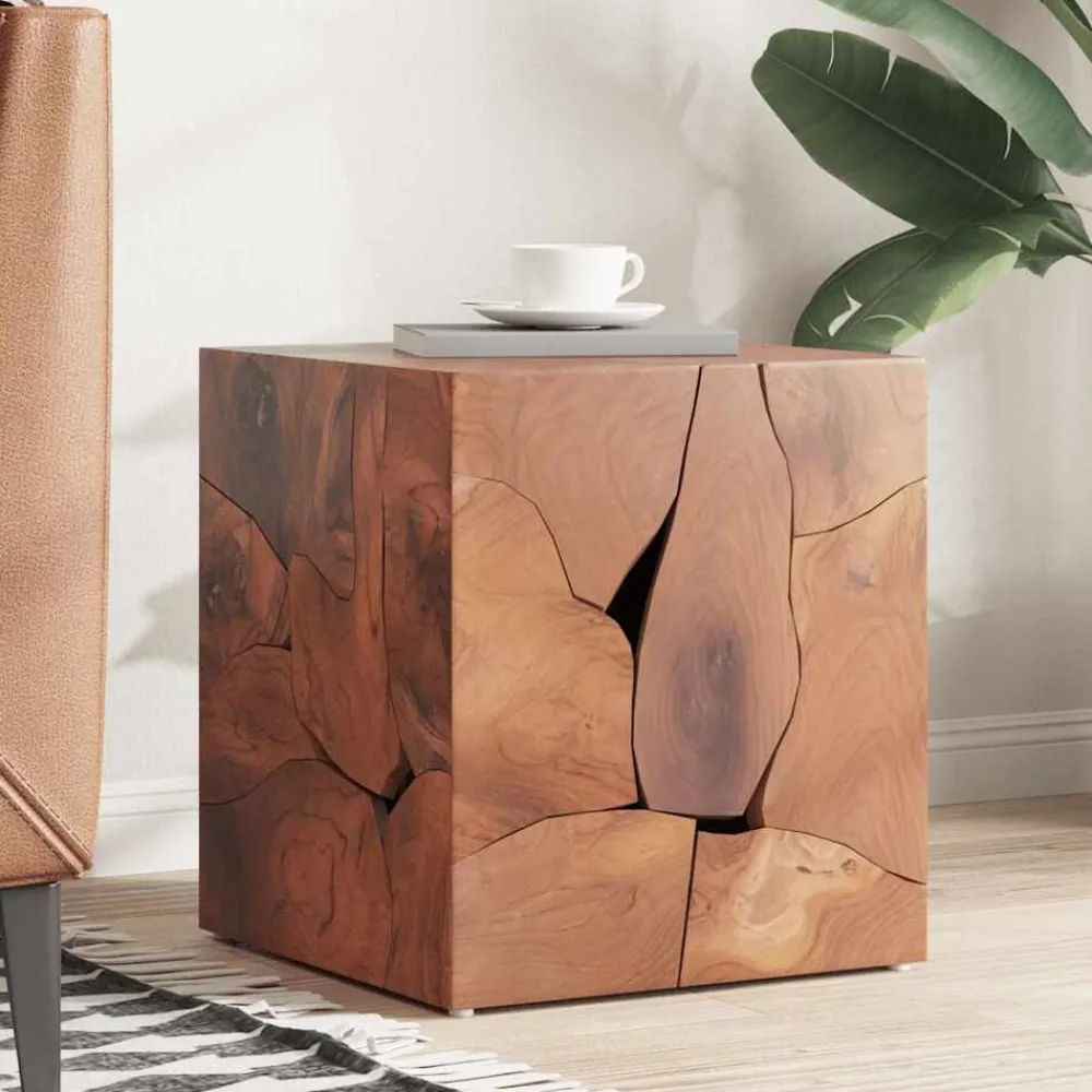 Stoelen*vidaXL Kruk 40x40x45 cm massief teakhout bruin