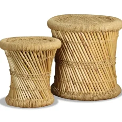 Krukken 2 st bamboe en jute>vidaXL Discount