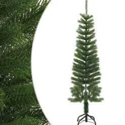 Kunstkerstboom met standaard smal 150 cm PE>vidaXL Clearance