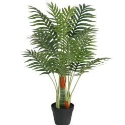 Planten*vidaXL Kunstpalmboom met 3 stammen 85 cm polypropeen groen