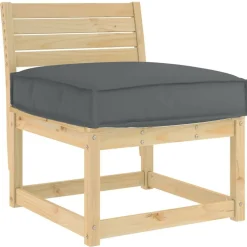 Woon- & Tuinaccessoires*vidaXL Kussen 60 x 60 x 12 cm Oxford Stof Antraciet