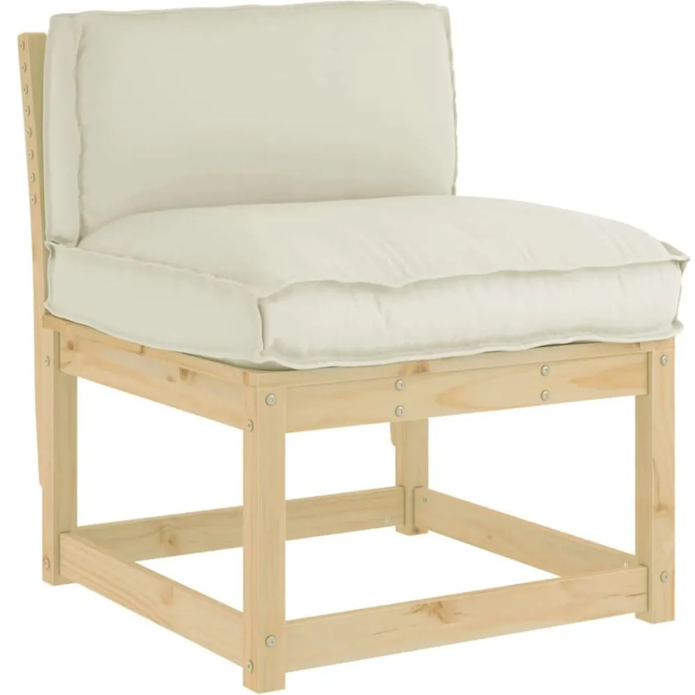 Woon- & Tuinaccessoires*vidaXL Kussen Crème 70 x 40 x 12 cm Oxford Stof Crème