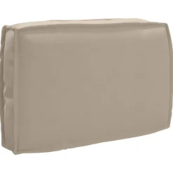 Woon- & Tuinaccessoires*vidaXL Kussen 60 x 40 x 12 cm Oxford Stof Taupe