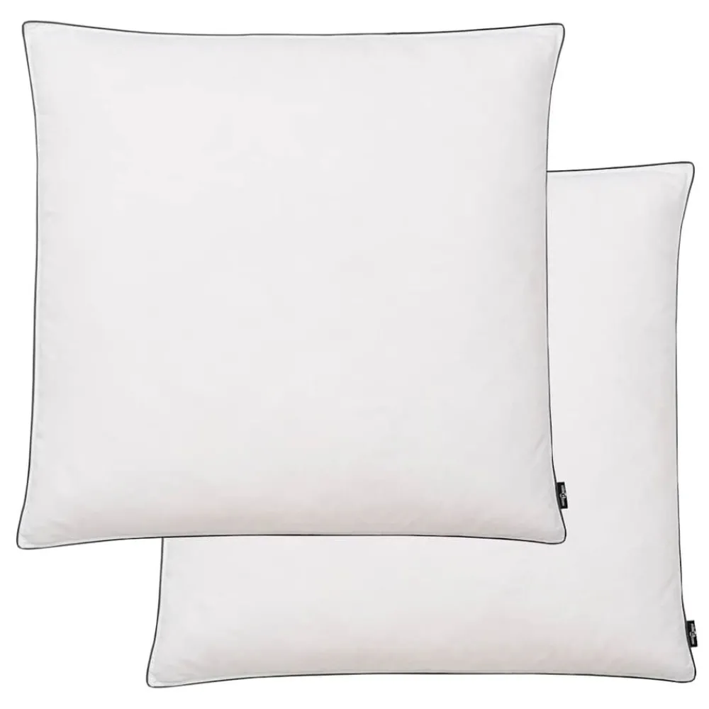 Linnengoed*vidaXL Kussens 2 st licht 80x80 cm dons-/verenvulling wit