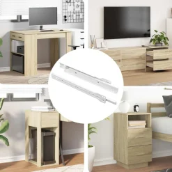 Ladegeleider 2 pcs Wit 250 mm Staal>vidaXL Online