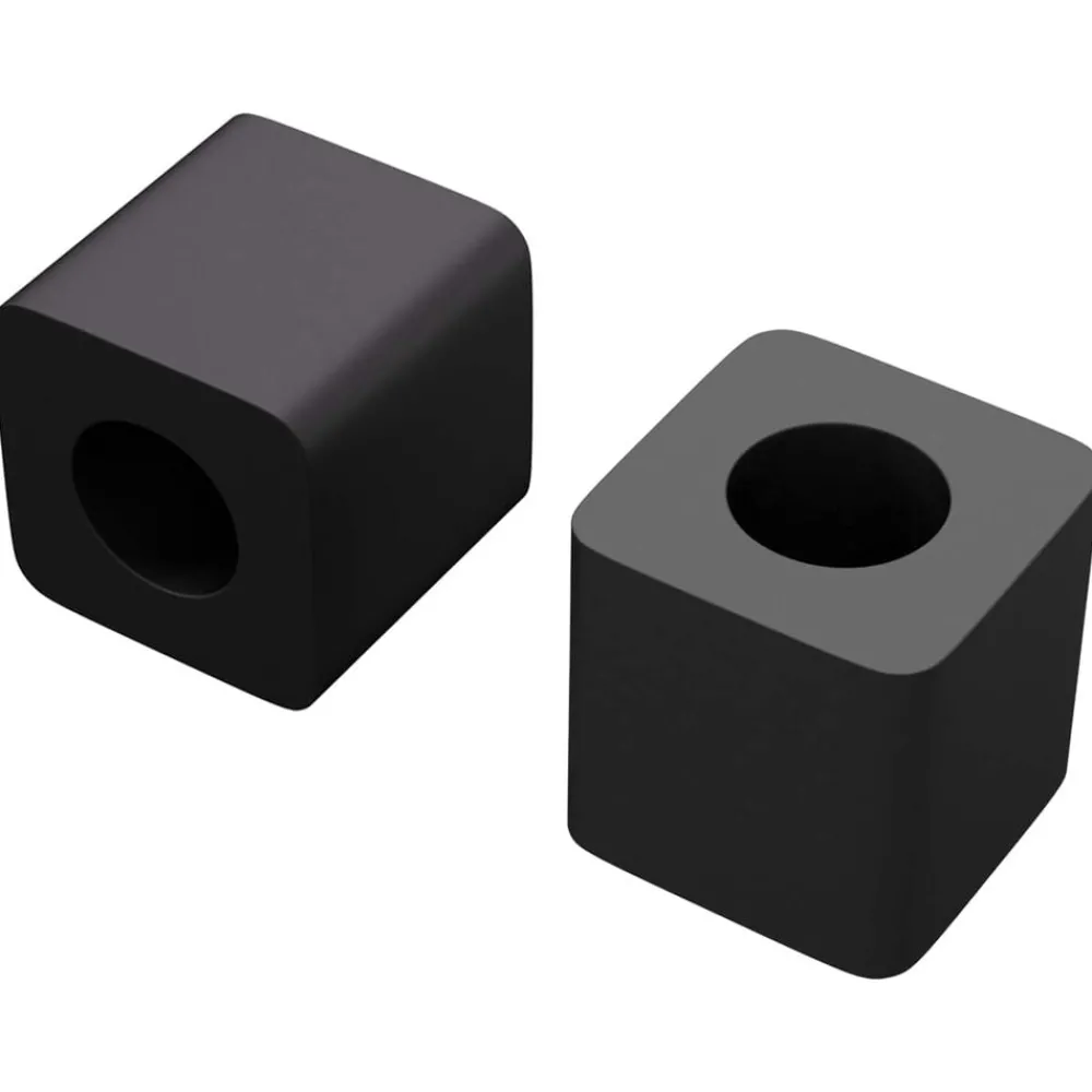 Ladehouder 2 pcs Zwart 15 x 15 x 15mm PP Copolymeer>vidaXL Sale