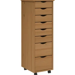 Ladekast MOSS verrijdbaar massief grenenhout>vidaXL Hot