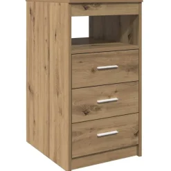 Kasten & Opbergmeubelen*vidaXL Ladekast 40x50x76 cm bewerkt hout artisanaal eikenkleur artisanaal eikenkleurig