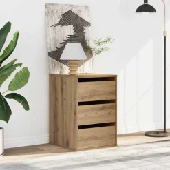 Ladekast 40x41x58 cm bewerkt hout artisanaal kleurig><noscript><img width=
