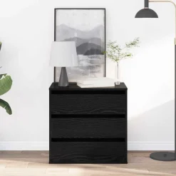 Ladenkast met lade Zwart 60 x 41 x 58 cm Bewerkt hout>vidaXL Online