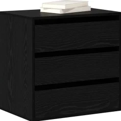 Ladenkast met lade Zwart 60 x 41 x 58 cm Bewerkt hout><noscript><img width=
