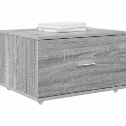 Kasten & Opbergmeubelen*vidaXL Ladenkast met wiel 55 x 45 x 31 cm Grijs sonoma