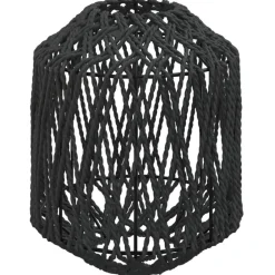 Verlichtingsaccessoires*vidaXL Lampenkap Ø23x28 cm ijzer en papier zwart