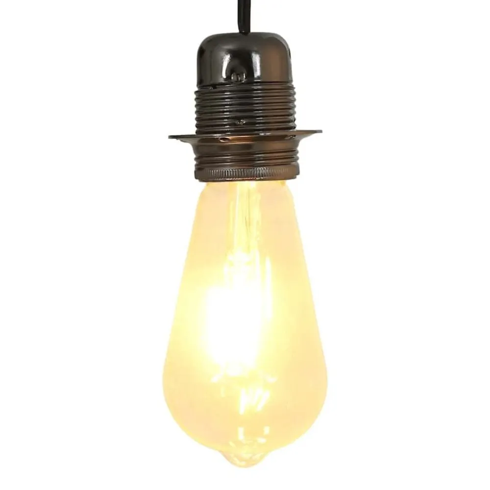 Verlichtingsaccessoires*vidaXL Lamphouders 2 st E27 glanzend zwart