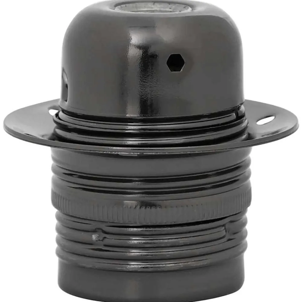 Verlichtingsaccessoires*vidaXL Lamphouders 2 st E27 glanzend zwart