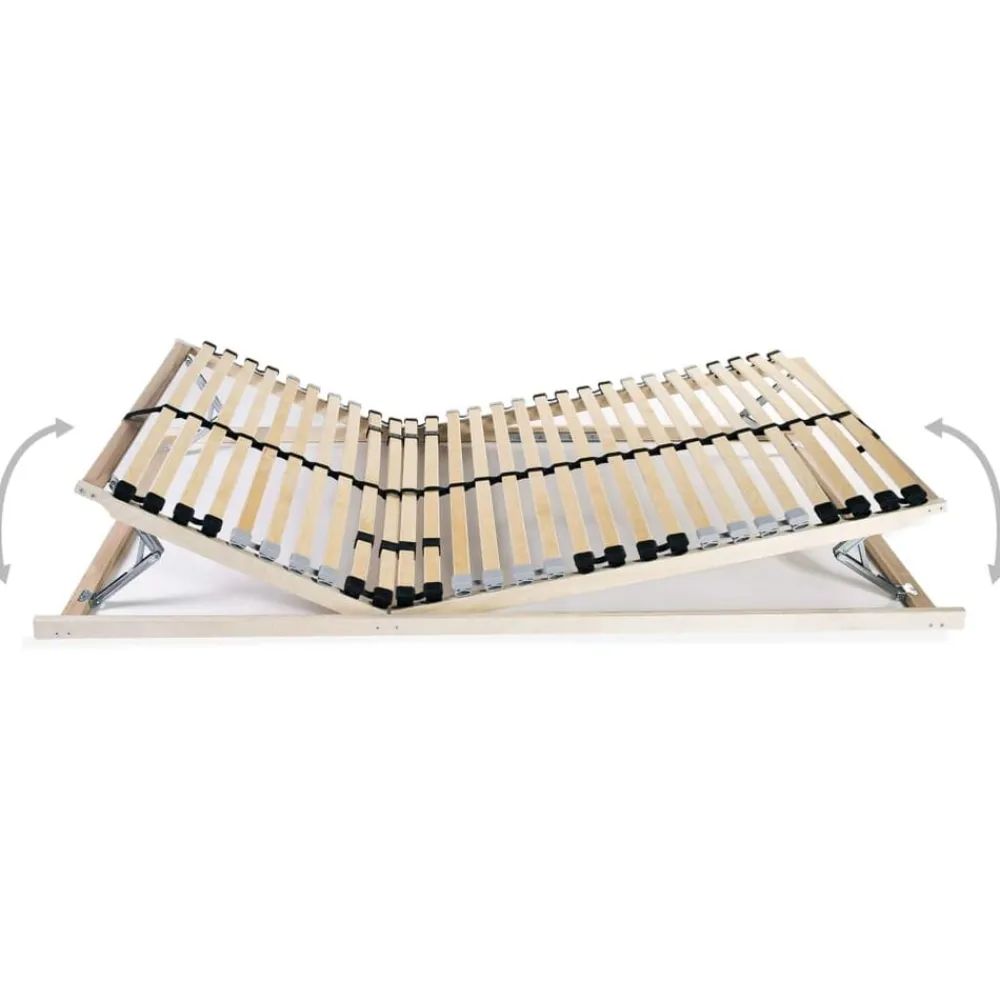 Bedden & Accessoires*vidaXL Lattenbodem met 28 latten 7 zones 70x200 cm