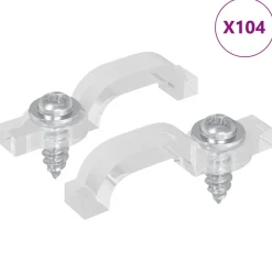 Verlichting*vidaXL LED Strip Clips 2 pcs Doorzichtig 23,8 x 7,3 x 4,3 mm