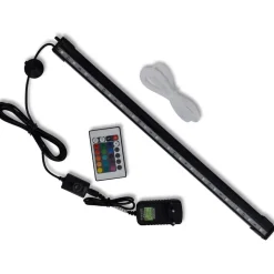Huisdierbenodigdheden*vidaXL LED-aquariumlamp met bubbels RGB 48 cm