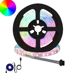 Verlichting*vidaXL LED-strip 2 pcs Zwart en transparant 900 mm Koper en kunststof