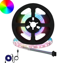 LED-strip 2 pcs Zwart en transparant 400 mm Koper en kunststof>vidaXL Hot