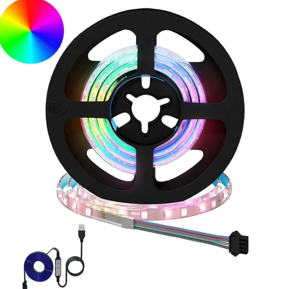 LED-strip 2 pcs Zwart en transparant 550 mm Koper en kunststof>vidaXL Clearance