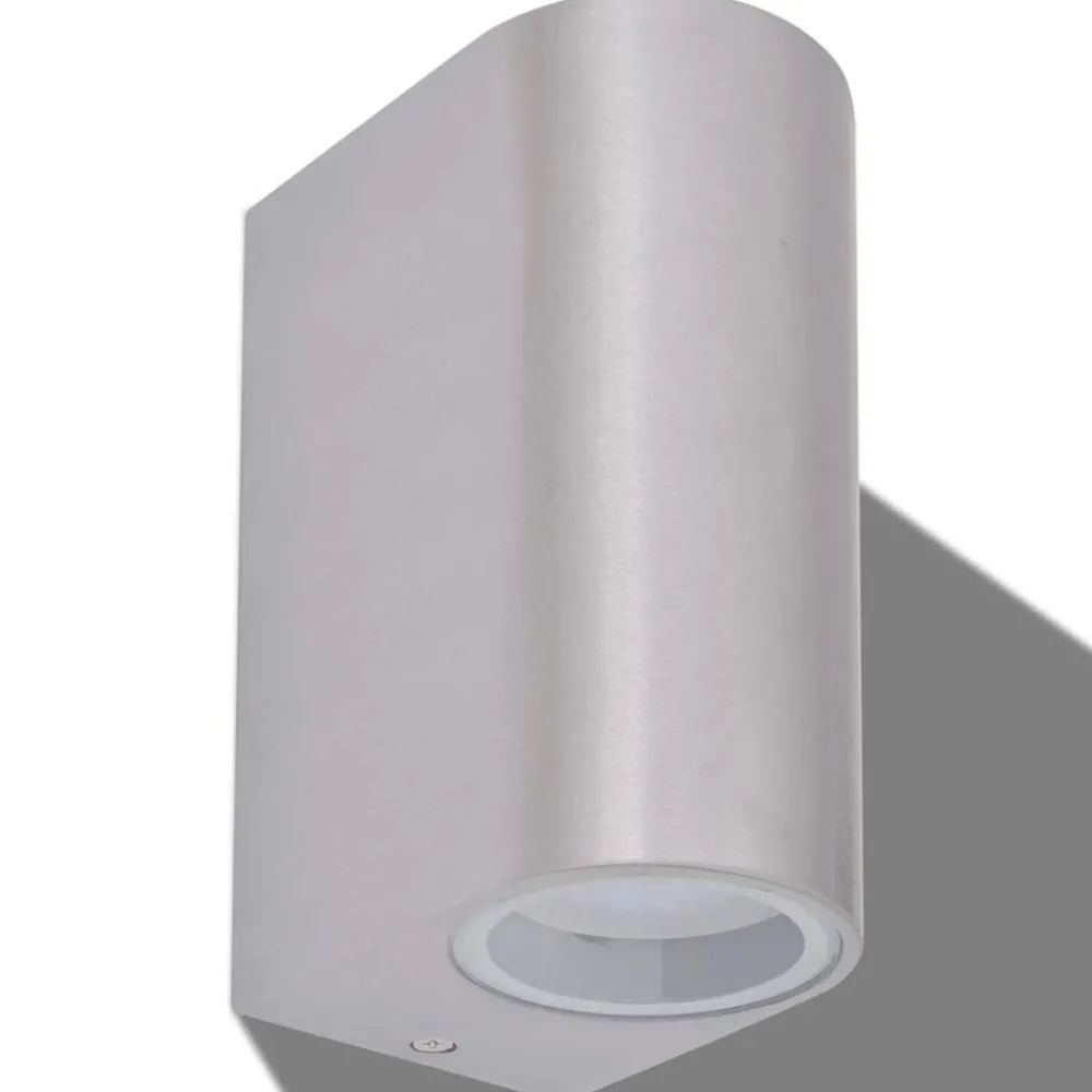 LED-wandlamp tuin op-/neerwaarts rond 2 st>vidaXL Online