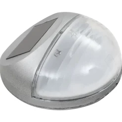 Verlichting*vidaXL LED-wandlampen solar rond 12 st Zilver