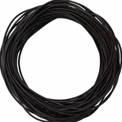 Kunst & Entertainment*vidaXL Leren Koord Ø1 mm x 5 m Leer Donkerbruin