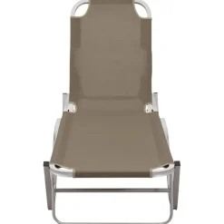 Ligbed aluminium en textileen>vidaXL New