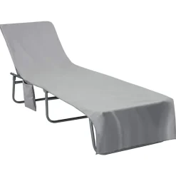 Linnengoed*vidaXL Ligbedhanddoeken 2 pcs 210 x 75 cm Donkergrijs