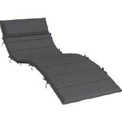 Woon- & Tuinaccessoires*vidaXL Ligbedkussen 180x60x4 cm oxford stof kleurig Antraciet