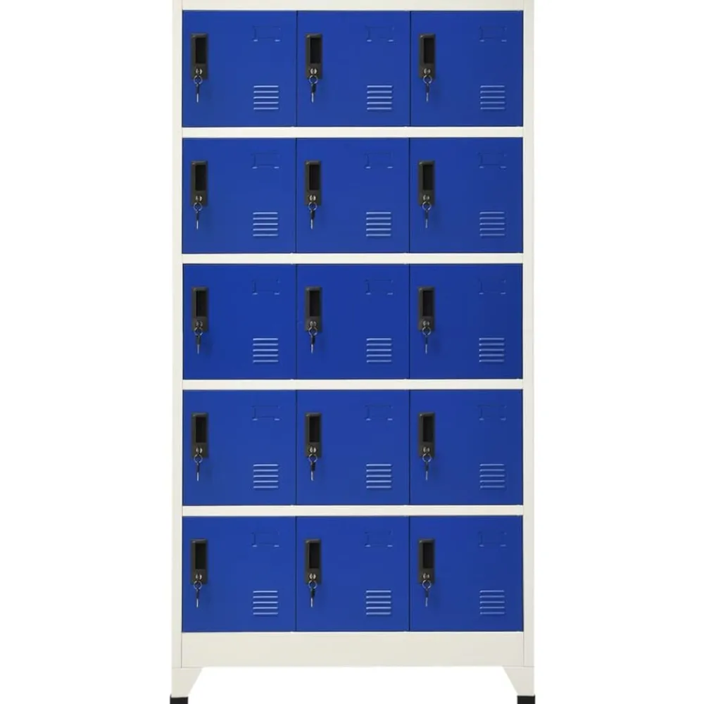 Lockerkast 90x40x180 cm staal>vidaXL Outlet