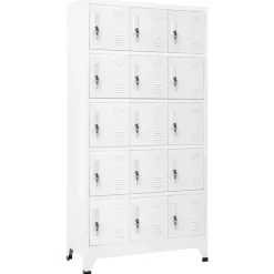 Lockerkast 90x40x180 cm staal licht>vidaXL New