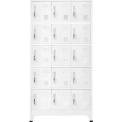 Lockerkast 90x40x180 cm staal licht>vidaXL New