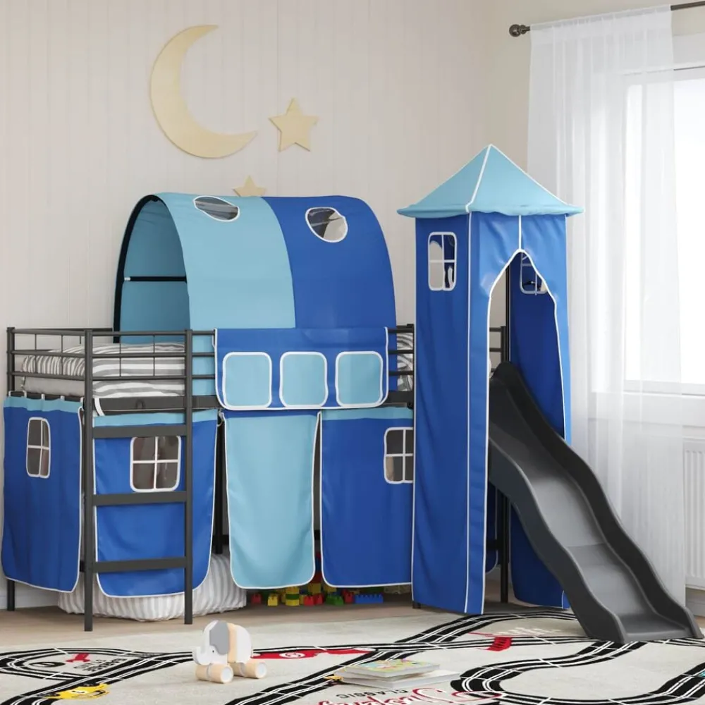 Loftbed voor Kids 75 x 190 cm Metaal>vidaXL Hot