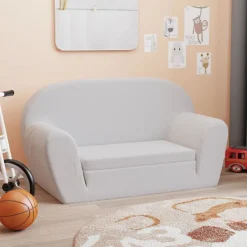 Meubelen Voor Baby'S & Peuters*vidaXL Loungestoel voor kinderen uitklapbaar Lichtgrijs