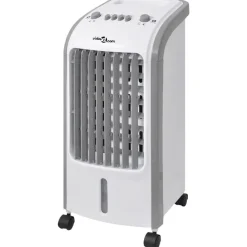 Huishoudelijke Apparaten*vidaXL Luchtkoeler draagbaar 80 W 4 L 25x26x56 cm