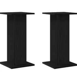Luidspreker standaards 2 pcs Zwart Eiken>vidaXL Outlet