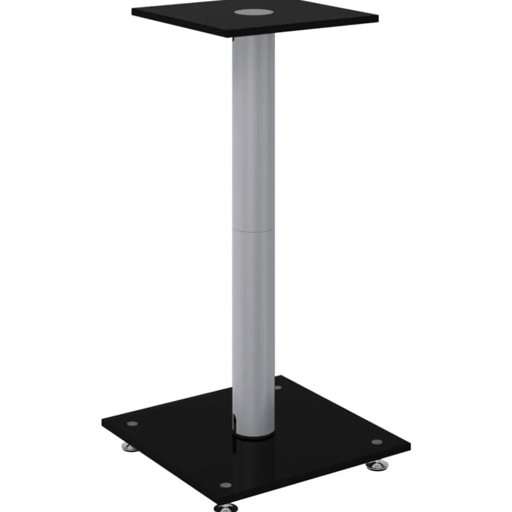 Luidsprekerstandaards 2 st 1 pijler gehard glas>vidaXL Clearance