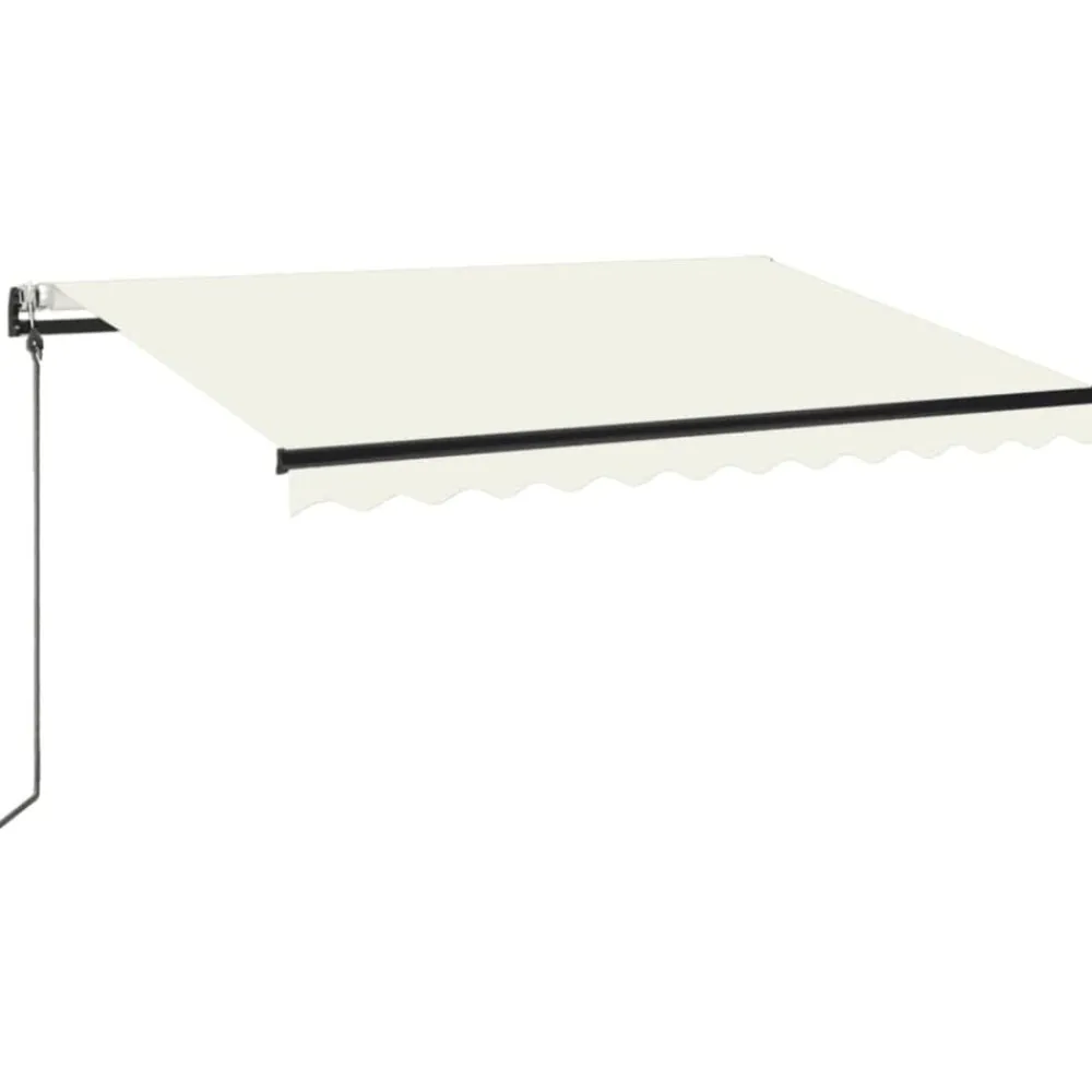 Tuin & Gazon*vidaXL Luifel automatisch uittrekbaar 350x250 cm crèmekleurig Crème