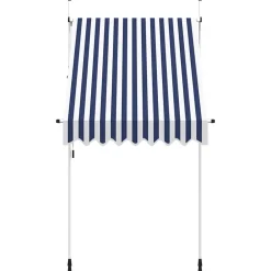 Luifel handmatig uittrekbaar 150 cm te strepen><noscript><img width=